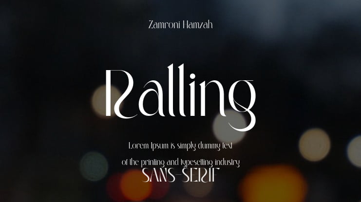 Ralling Font