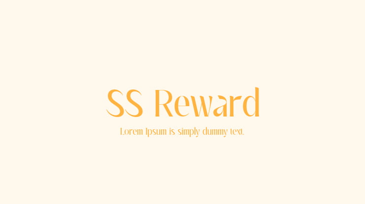 SS Reward Font