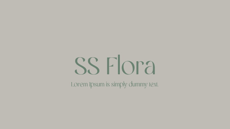 SS Flora Font