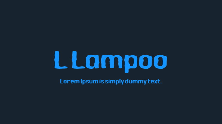 L Lampoo Font