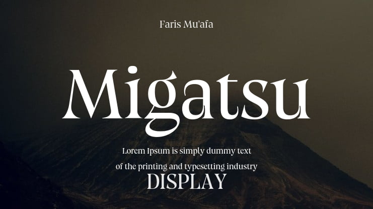 Migatsu Font Family