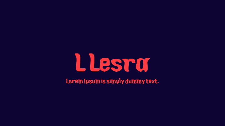 L Lesra Font