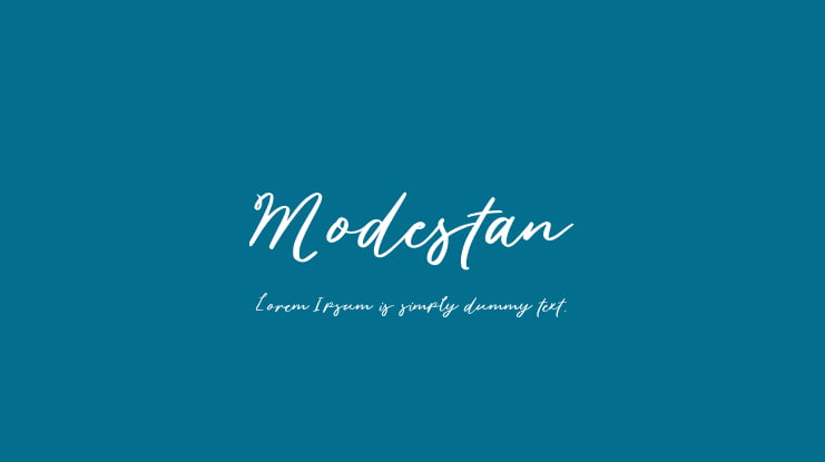 Modestan Font