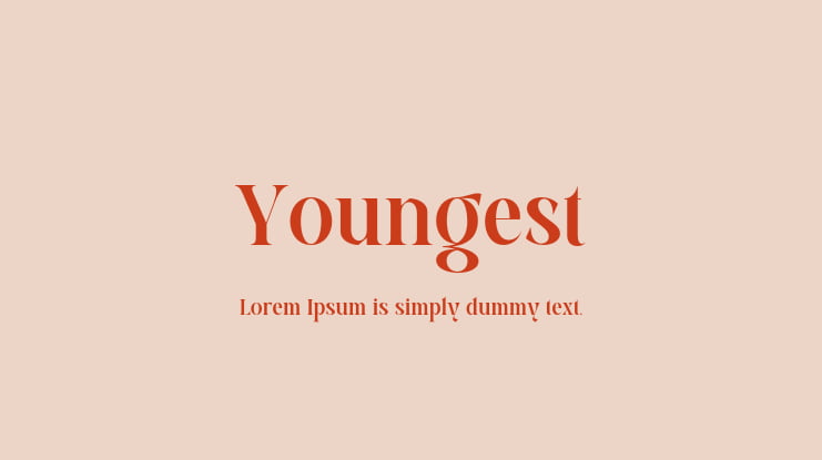 Youngest Font