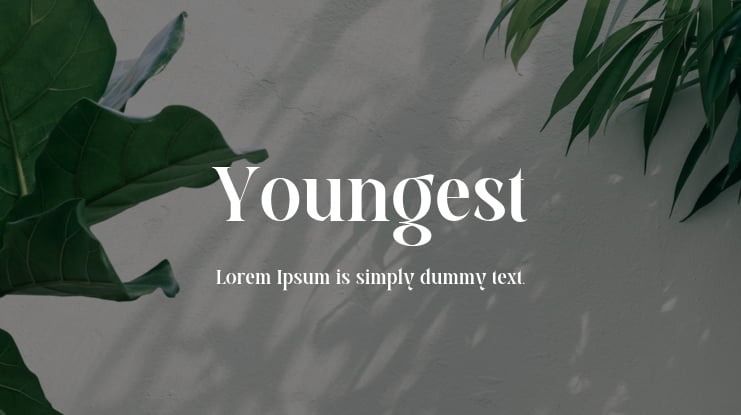 Youngest Font