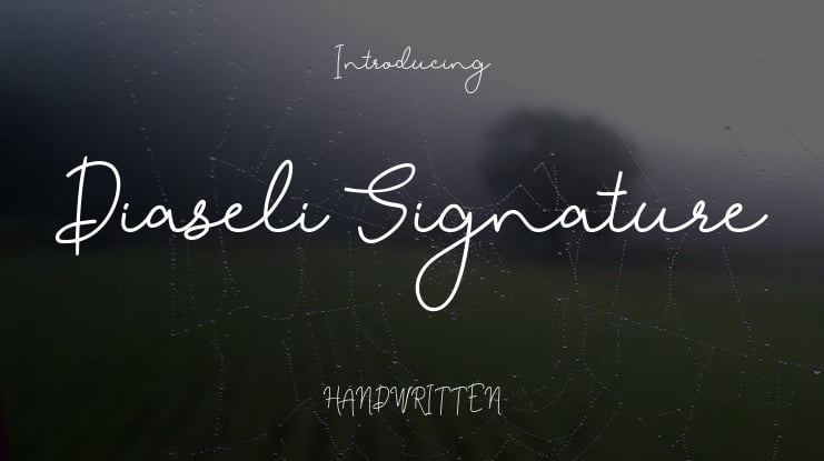 Diaseli Signature Font