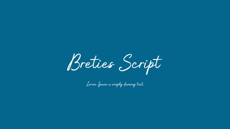 Breties Script Font