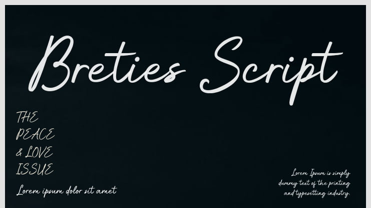 Breties Script Font