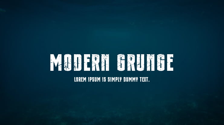 Modern Grunge Font