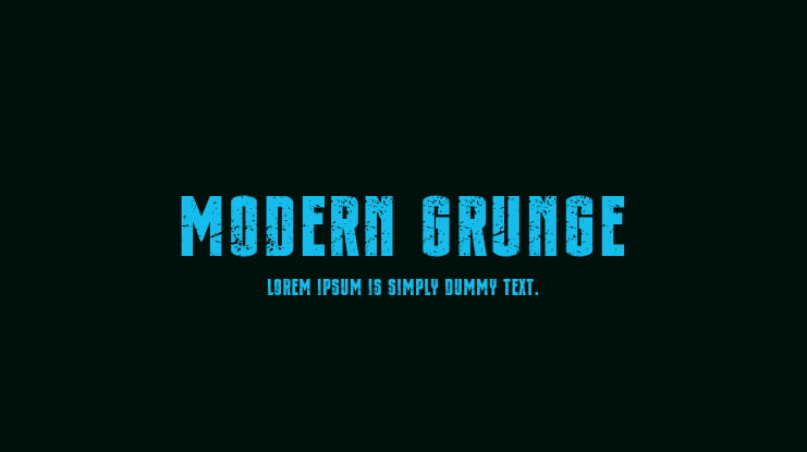 Modern Grunge Font