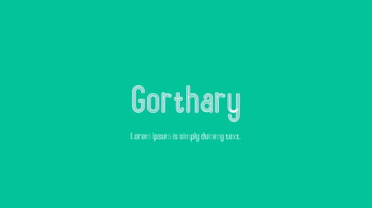 Gorthary Font