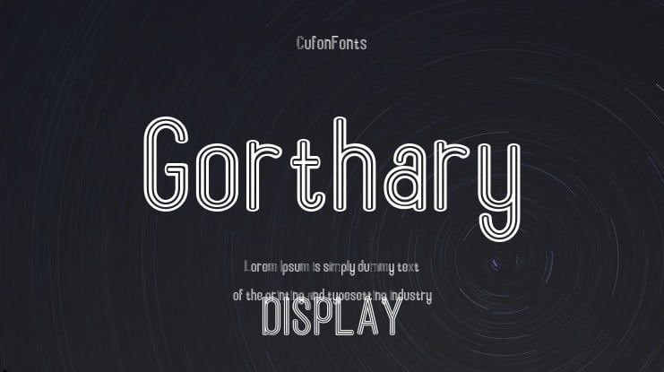 Gorthary Font