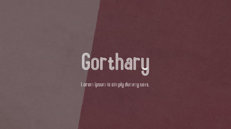 Gorthary Font