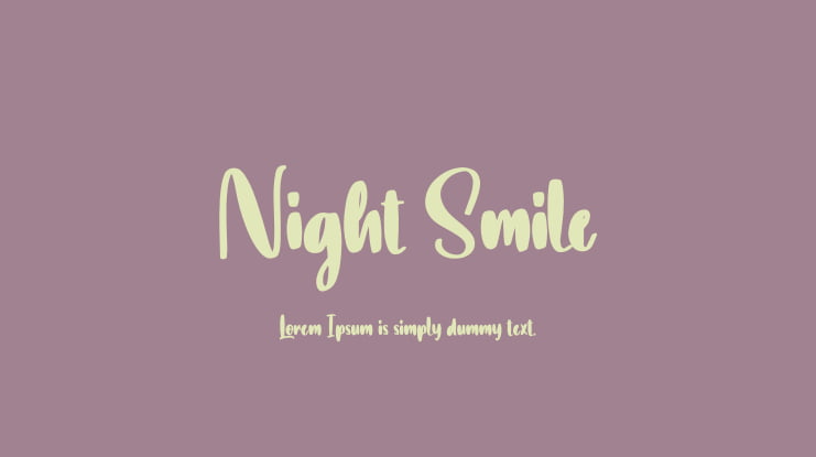 Night Smile Font