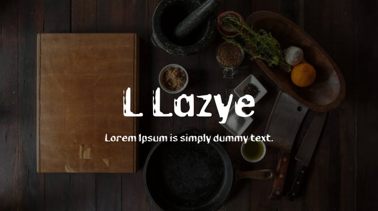 L Lazye Font