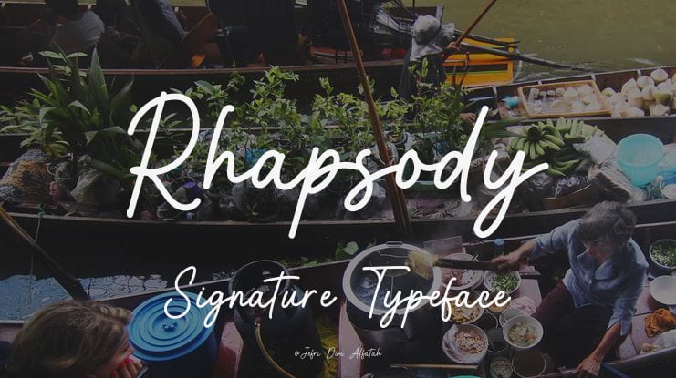 Rhapsody Signature Font