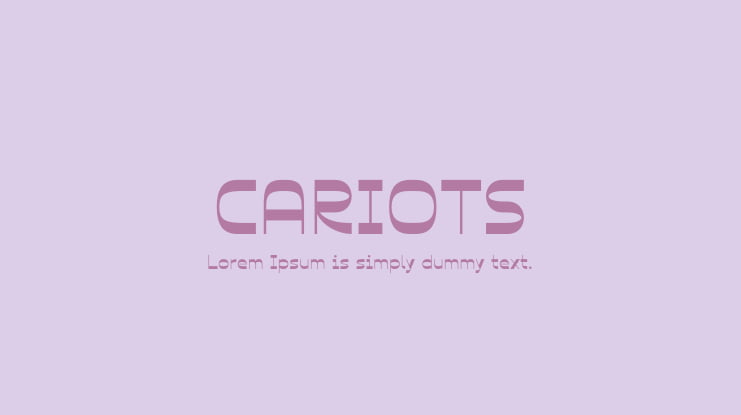 CARIOTS Font