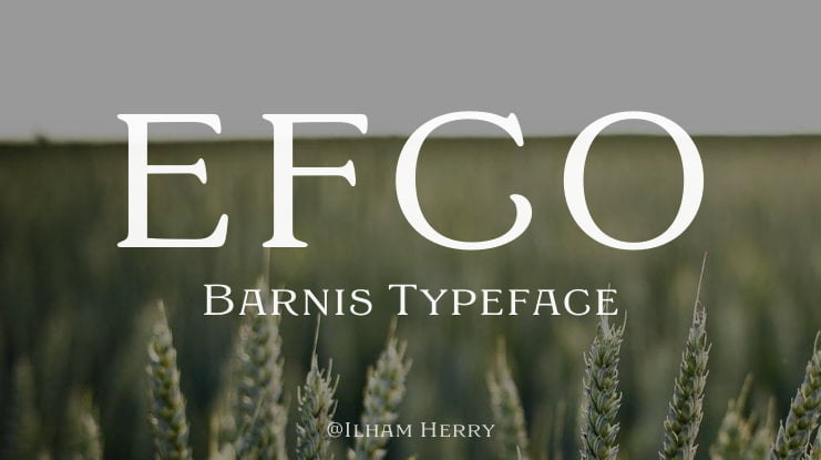 EFCO Barnis Font Family