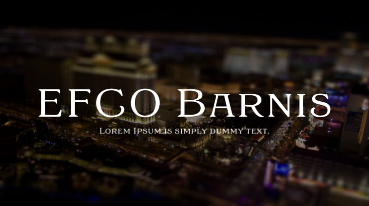 EFCO Barnis Font Family