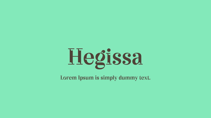 Hegissa Font