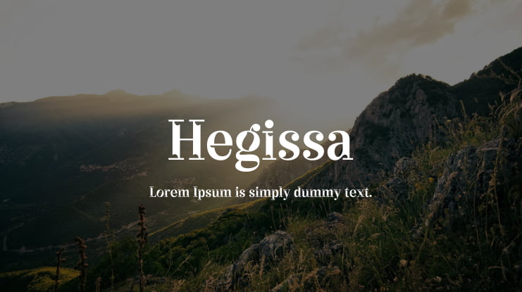 Hegissa Font