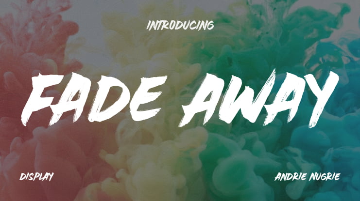 Fade Away Font : Download Free for Desktop & Webfont