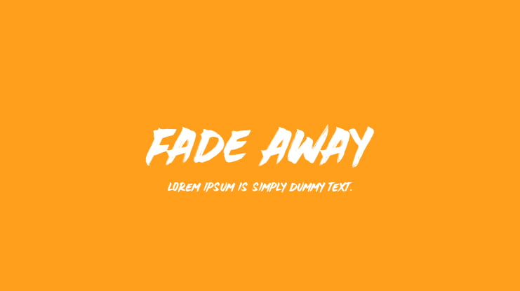 Fade Away Font