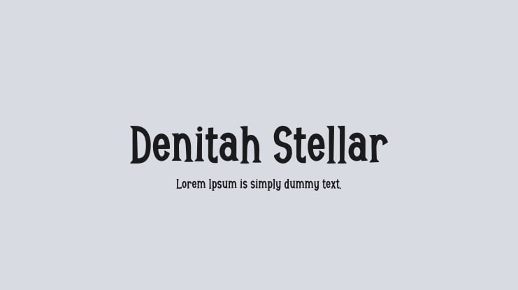 Denitah Stellar Font