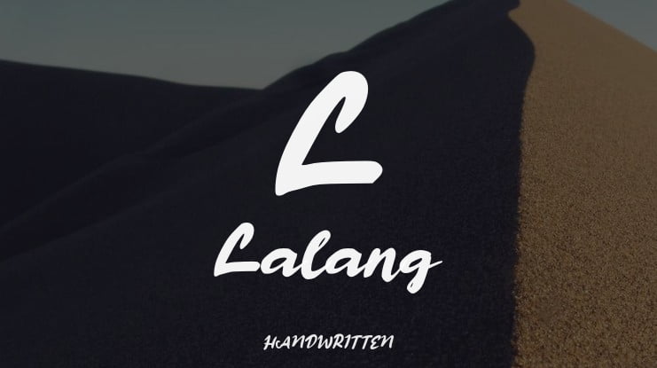 L Lalang Font