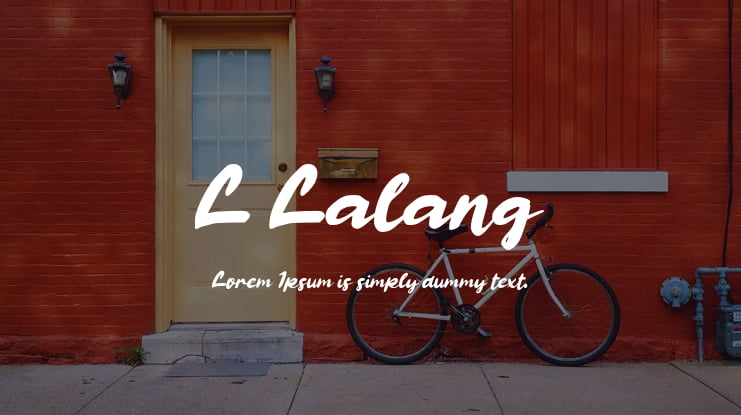 L Lalang Font