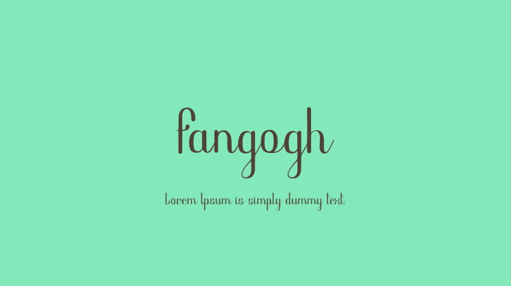 Fangogh Font