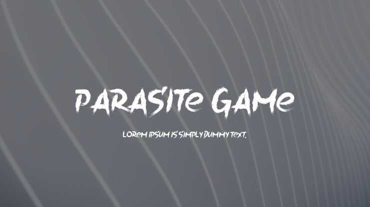 Parasite  Game Font