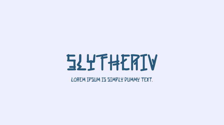 Slytheriv Font