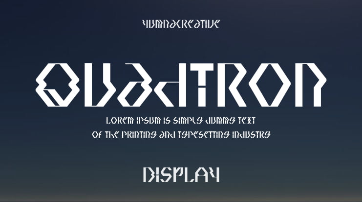 Quadtron Font