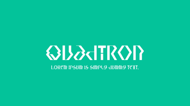 Quadtron Font