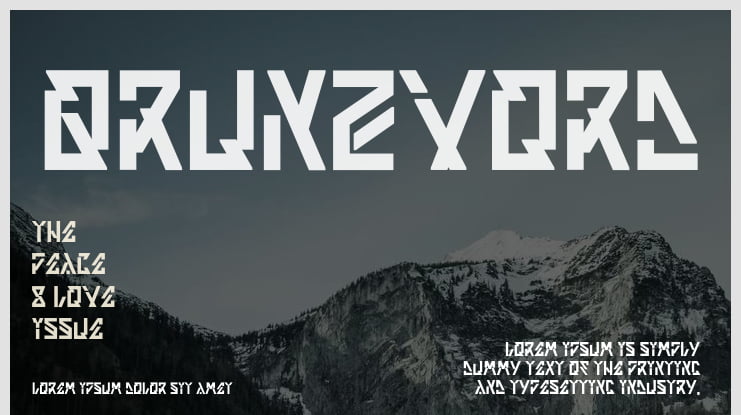 Qrunzvord Font