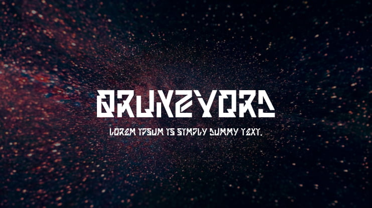 Qrunzvord Font