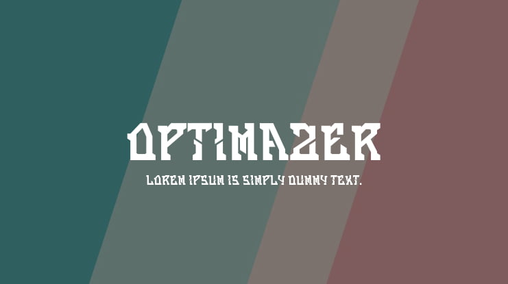 Optimazer Font