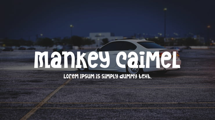 Mankey Caimel Font