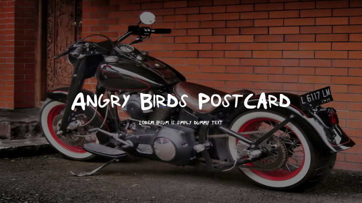 Angry Birds Postcard Font