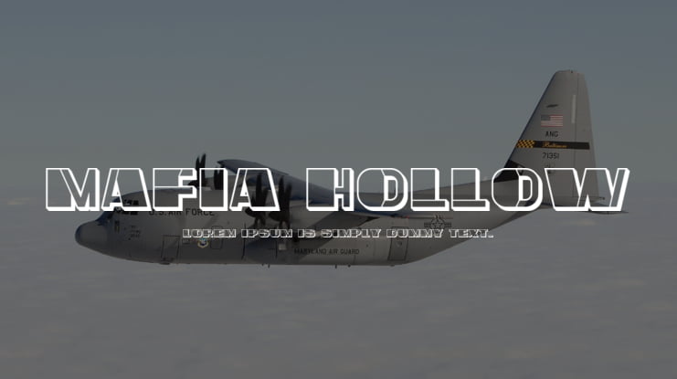 Mafia Hollow Font Family