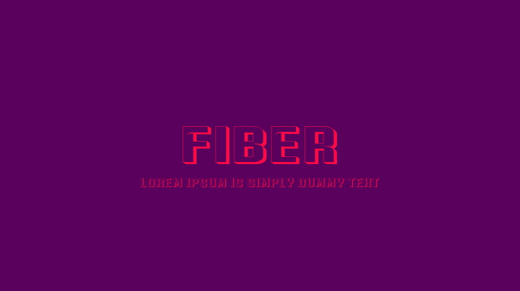 Fiber Font