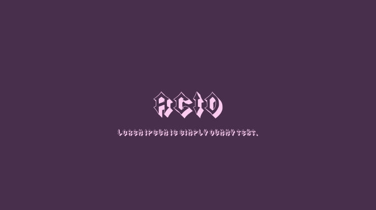 Acid Font