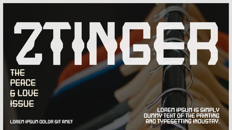 Ztinger Font