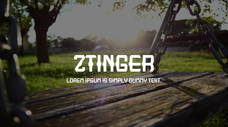 Ztinger Font