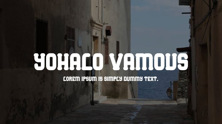 Yohalo Vamous Font