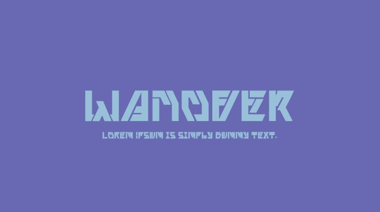 Wanover Font