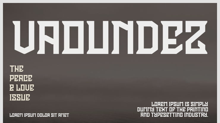 Vaoundez Font