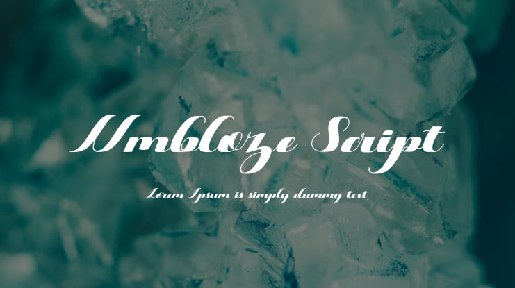 Umbloze Script Font