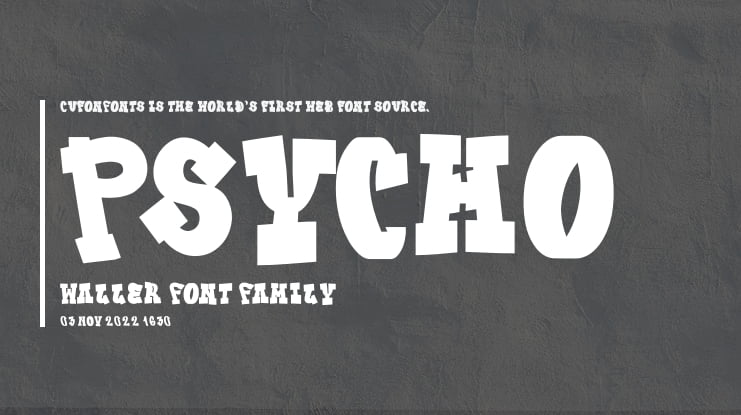 Psycho Waller Font